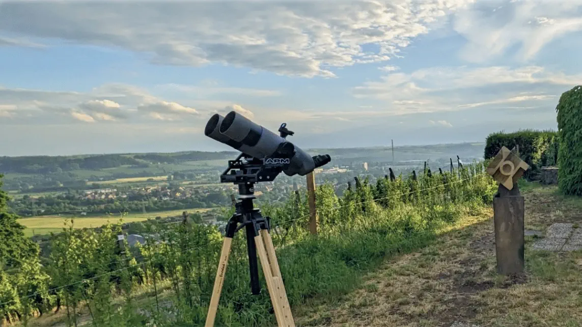 Großfernglas 100/550 des Astroclub Radebeul e.V. an der Sternwarte Radebeul