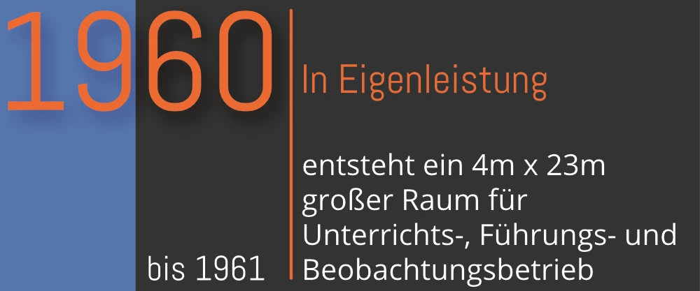 Geschichte der Sternwarte Radebeul im Jahr 1960