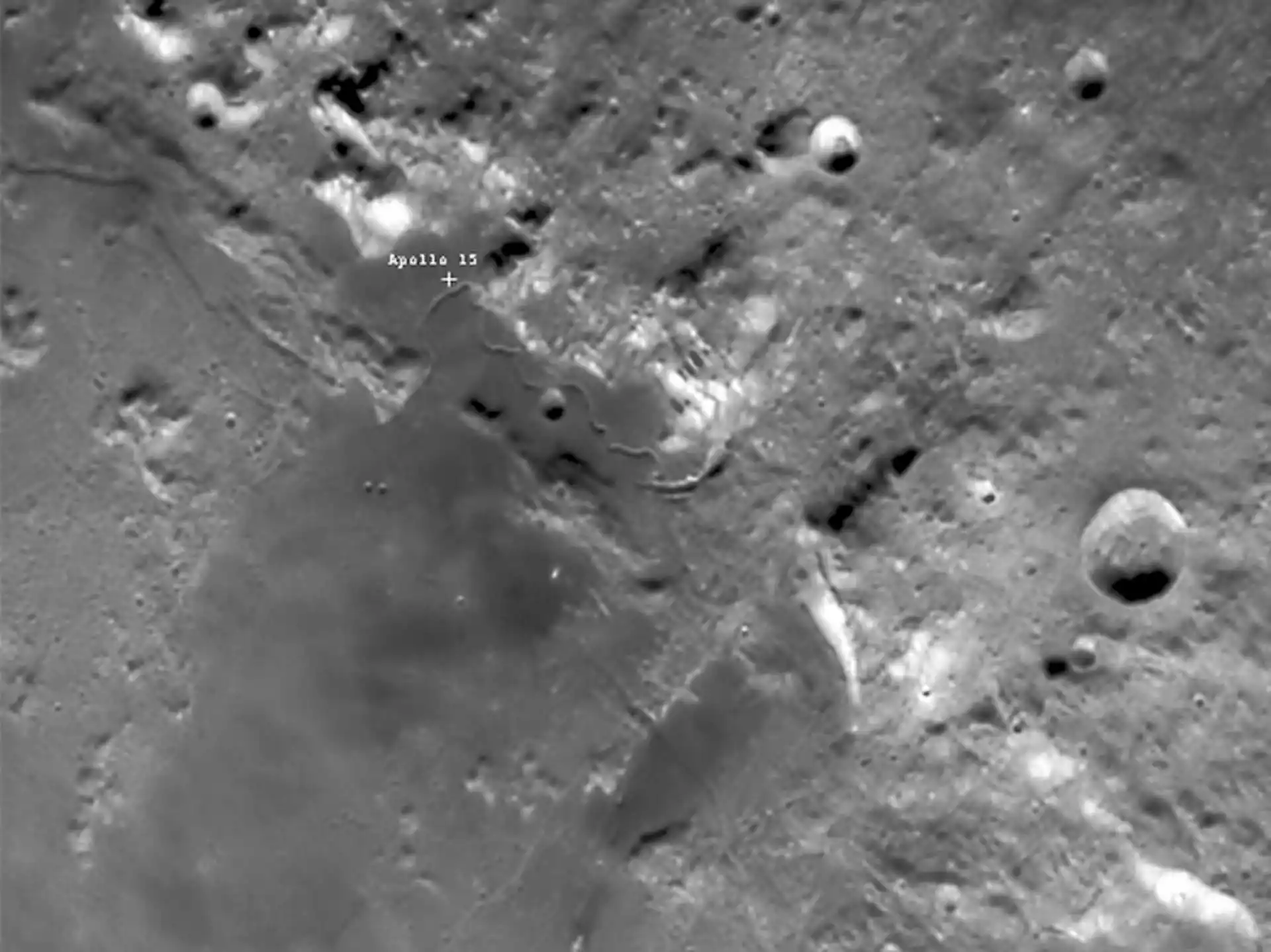 Mondstaub Fundort am Landeplatz von Apollo 15