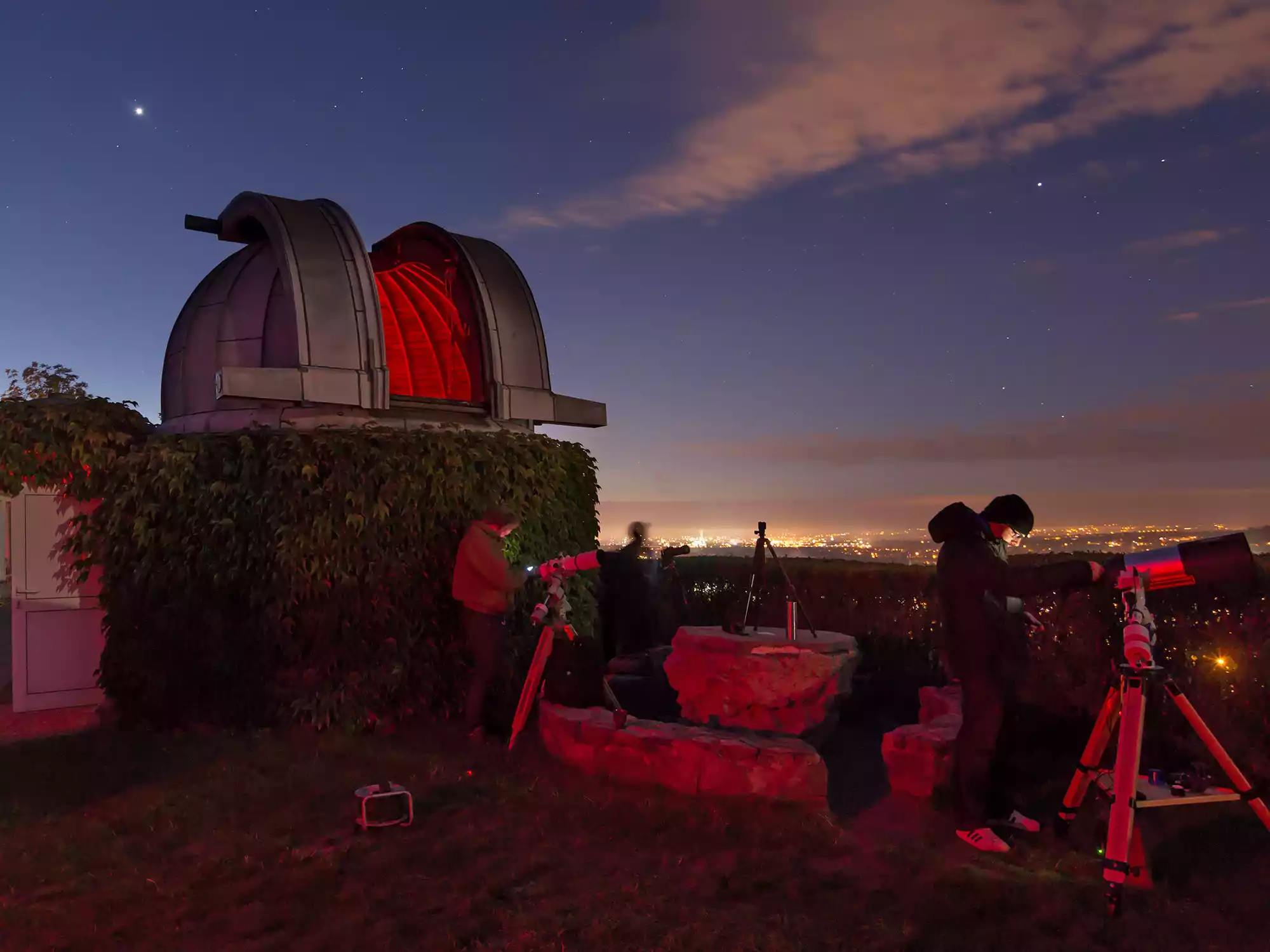 Öffentliche Himmelsbeobachtungen an der Sternwarte Radebeul