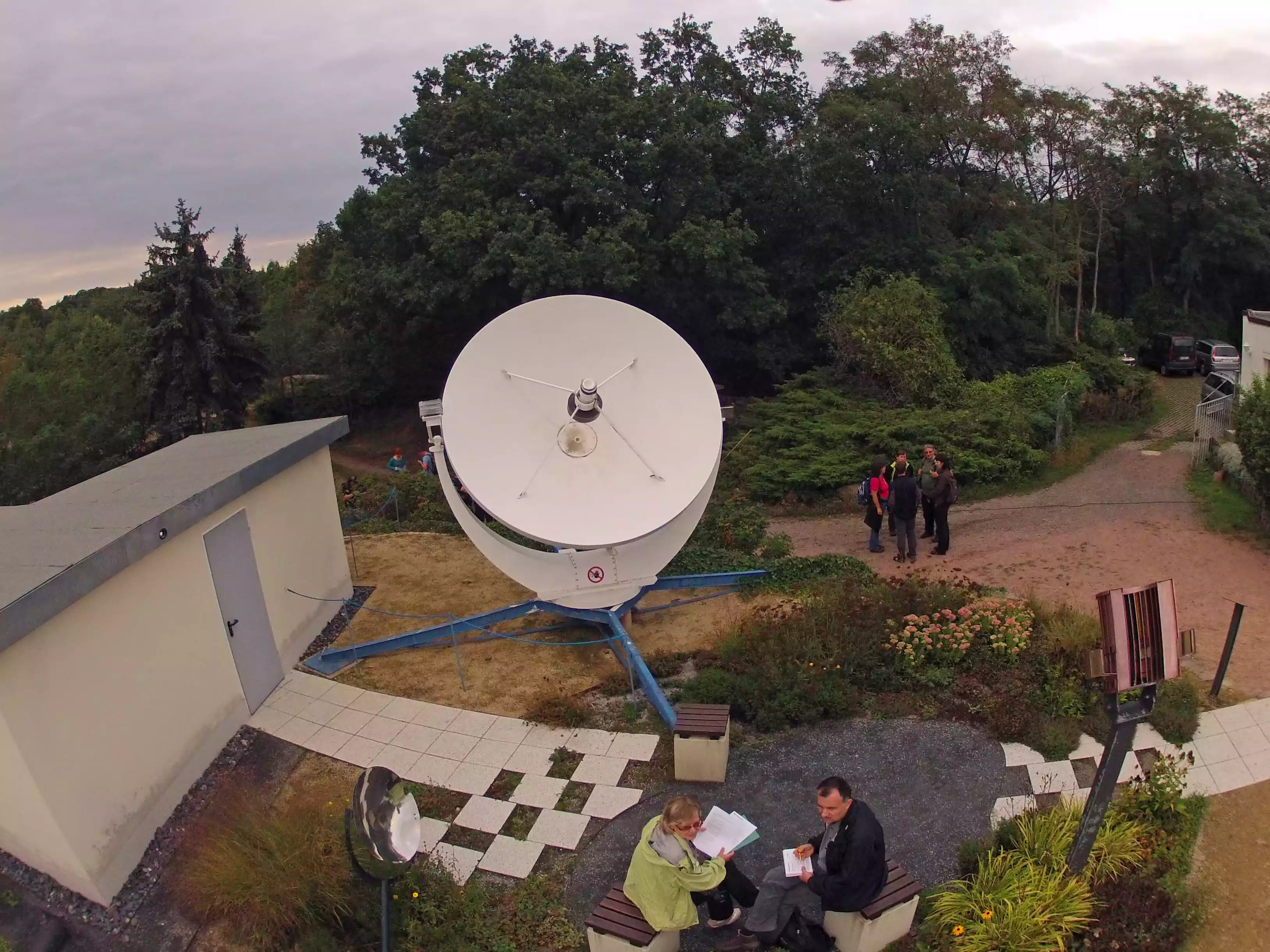 Radioteleskop der Sternwarte Radebeul - Ansicht von oben